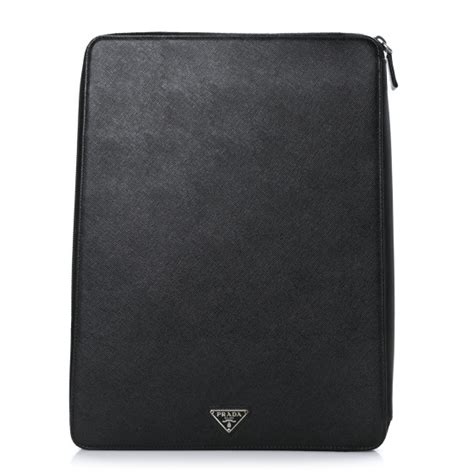 PRADA Saffiano Agenda Organizer Case Black 